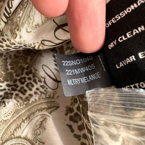 Vintage Y2K Guess Military Melange Green Wool Blend Pea Coat Medium Safari - Picture 13 of 16